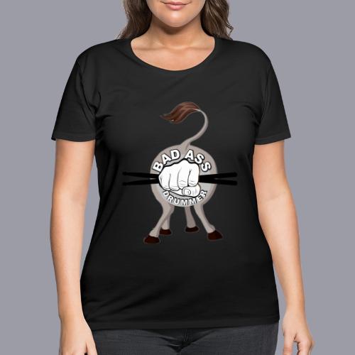Bad Ass Drummer - Women's Curvy T-Shirt