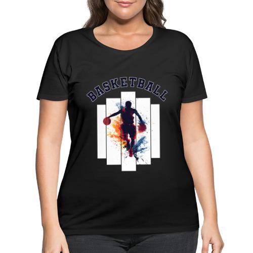 Basketball Never Stops - Women's Curvy T-Shirt