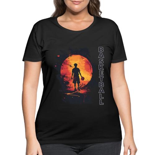 Basketball Blaze - Women's Curvy T-Shirt