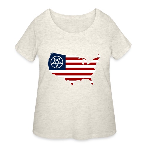 United Satanic America - Women's Curvy T-Shirt