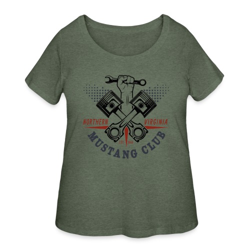 Crazy Pistons - Women's Curvy T-Shirt