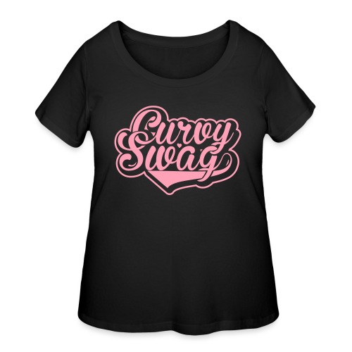 Curvy Swag Reversed Out Design - Women's Curvy T-Shirt