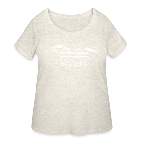 White logo - Women's Curvy T-Shirt