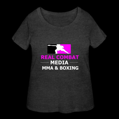 RCM MMA & BOXING Pink - Women's Curvy T-Shirt