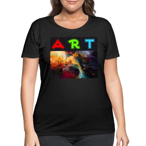 Waves of Art - Women's Curvy T-Shirt