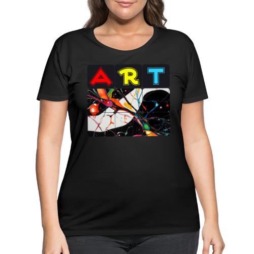 Art in Motion: Color Unleashed - Women's Curvy T-Shirt