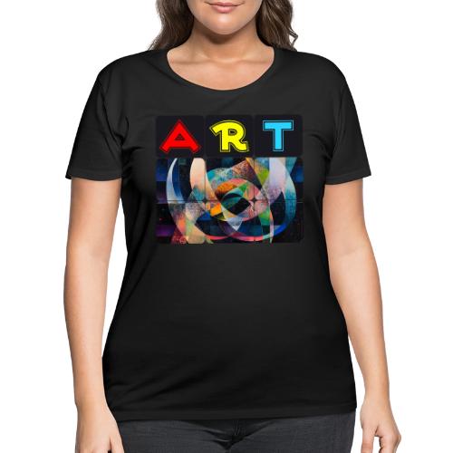 Art of Stripes and Shades - Women's Curvy T-Shirt