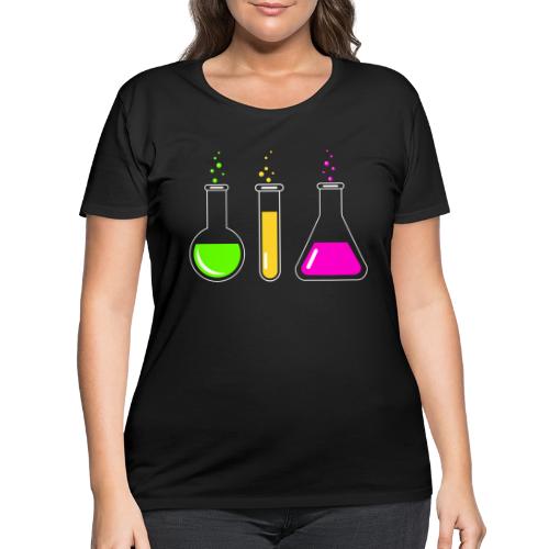 Colorful Chemistry - Women's Curvy T-Shirt