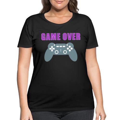 Game Over Gamer Controller Design - Women's Curvy T-Shirt
