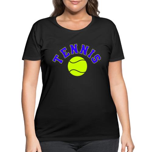 Tennis: Serve in Style - Women's Curvy T-Shirt