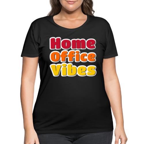 Home Office Vibes Remote Work Design - Women's Curvy T-Shirt