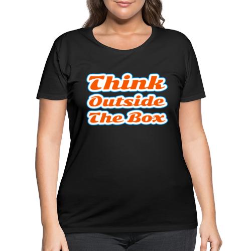 Think Outside the Box — Creative Mindset Script - Women's Curvy T-Shirt