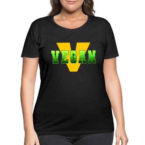 Vegan Energy V - Women's Curvy T-Shirt