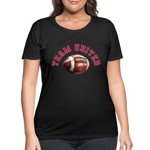 Team United American Football Design - Women's Curvy T-Shirt