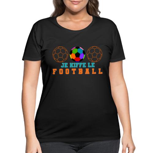 I love football - Women's Curvy T-Shirt