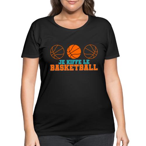 I love basketball - Women's Curvy T-Shirt