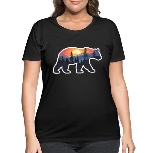 Mountain Spirit Bear - Women's Curvy T-Shirt
