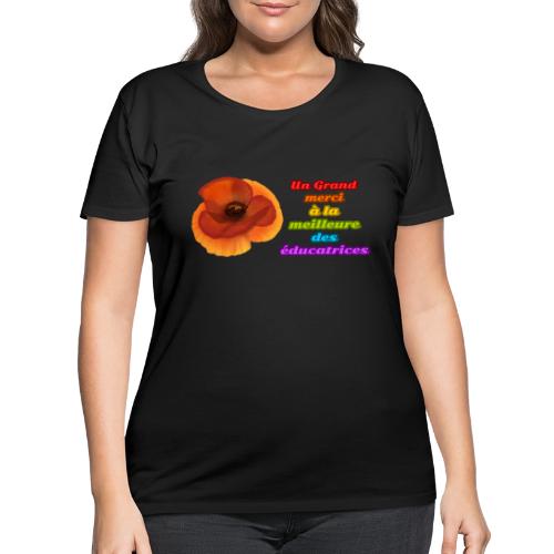 Thank you to the best educator - Women's Curvy T-Shirt