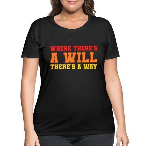 Willpower Wins - Women's Curvy T-Shirt