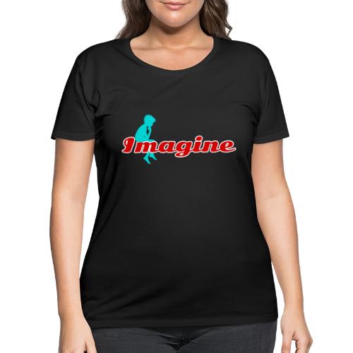 Imagine – Inspire Creativity & Dreams - Women's Curvy T-Shirt