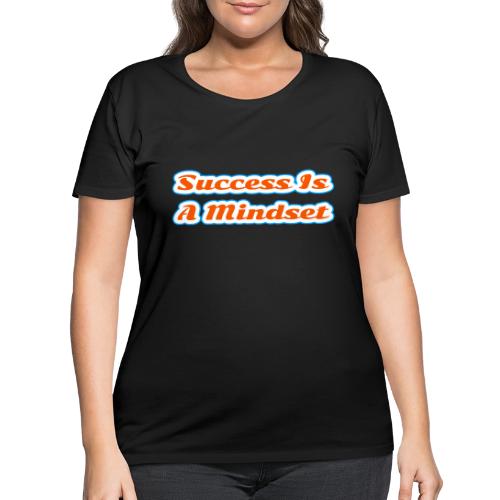 Success Is a Mindset — Motivational Glow Script - Women's Curvy T-Shirt