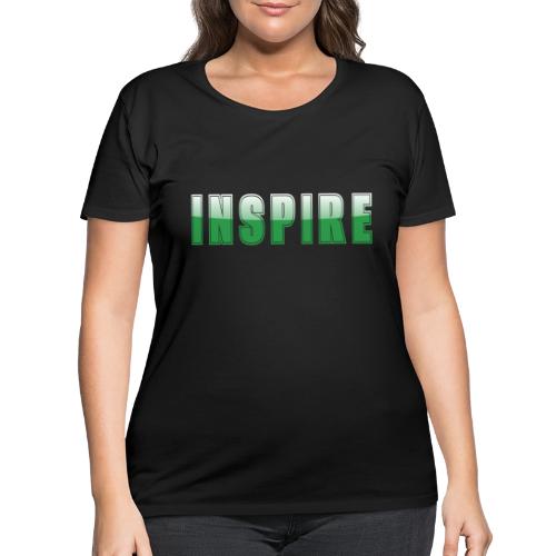 Inspire Word Art Design - Women's Curvy T-Shirt