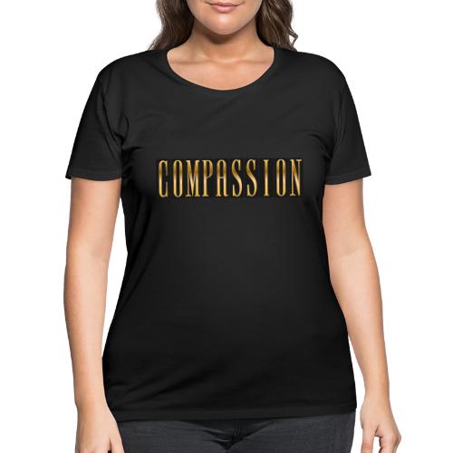 Golden Compassion - Women's Curvy T-Shirt