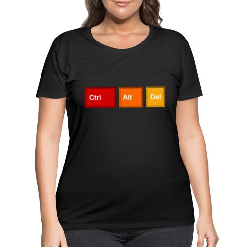 CTRL + ALT + DEL - Women's Curvy T-Shirt