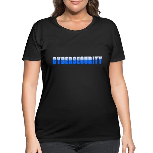 Cybersecurity Word Art Design - Women's Curvy T-Shirt