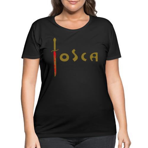 Tosca: «Questo è il bacio di Tosca!» (wide) - Women's Curvy T-Shirt