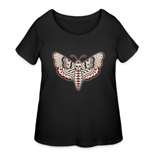 Death Head Moth Dark - Women's Curvy T-Shirt