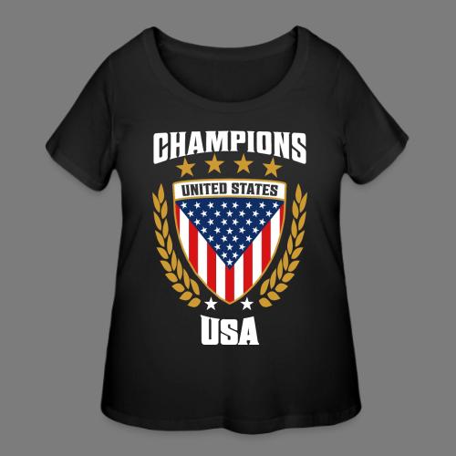 Champions USA - Celebrate American pride! - Women's Curvy T-Shirt