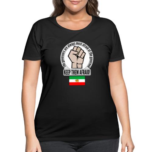 Iran - Clothes and items in support for the people - Women's Curvy T-Shirt