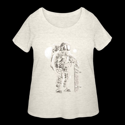 Spaceman Skater - Women's Curvy T-Shirt