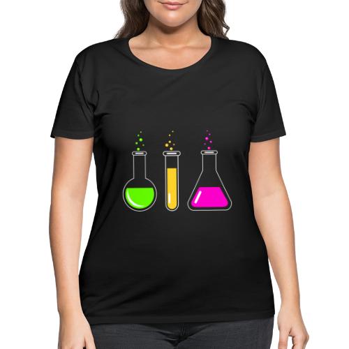 Colorful Chemistry - Women's Curvy T-Shirt