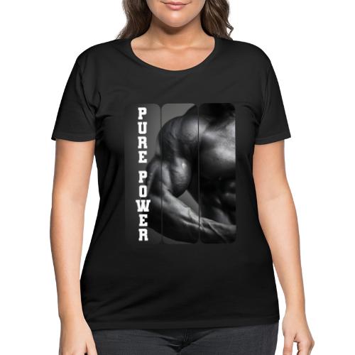 Bodybuilding: Pure Power - Women's Curvy T-Shirt