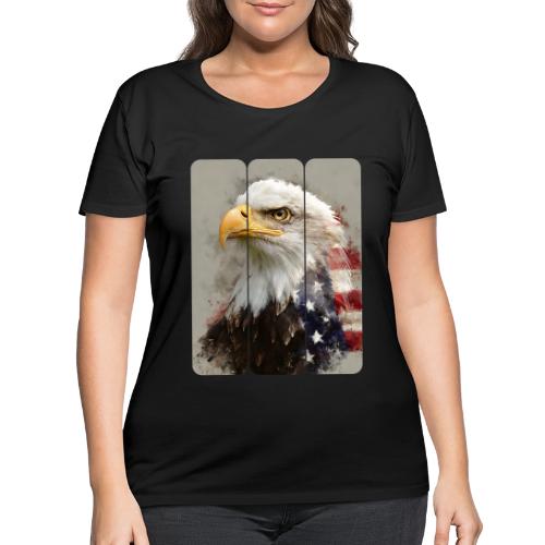 USA: Eagle of the Free - Women's Curvy T-Shirt
