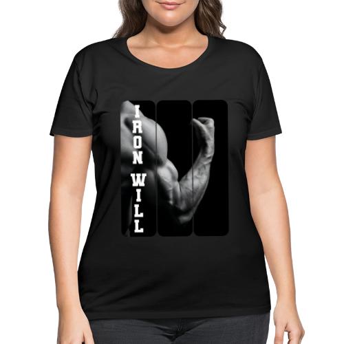 Bodybuilding: Iron Will - Women's Curvy T-Shirt