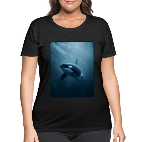 Orca Ocean Wildlife Design - Women's Curvy T-Shirt