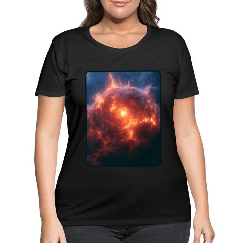 Exploding Supernova Space Art - Women's Curvy T-Shirt