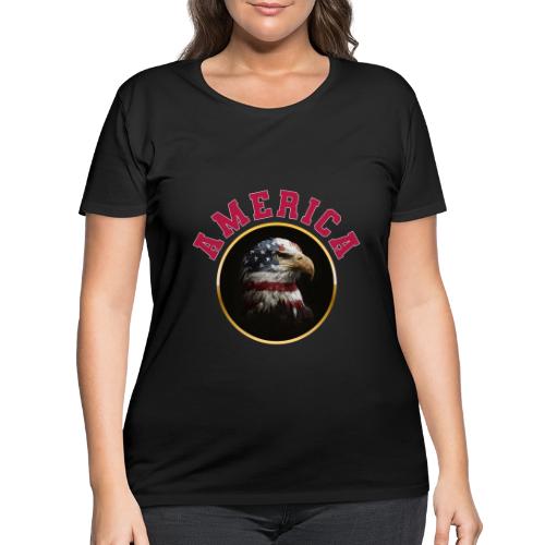 America Soars - Women's Curvy T-Shirt