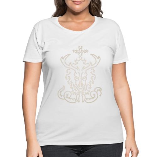 CHRISTmas Stag Light - Women's Curvy T-Shirt