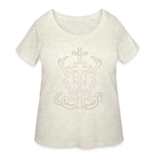 CHRISTmas Stag Light - Women's Curvy T-Shirt
