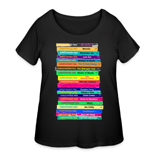 Christopher Pike Book Stack - Women's Curvy T-Shirt