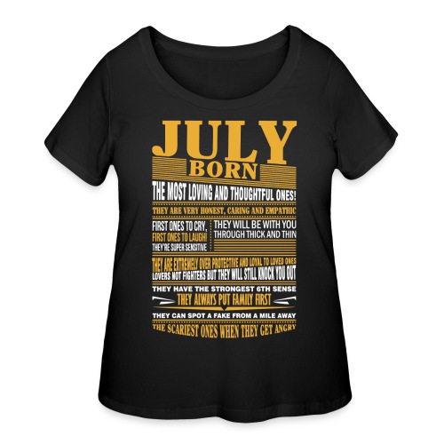 July born the most loving and thoughtful ones - Women's Curvy T-Shirt
