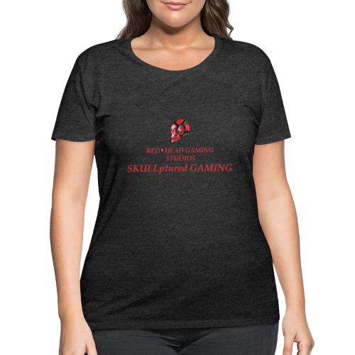 REDHEADGAMING SKULLPTURED GAMING - Women's Curvy T-Shirt