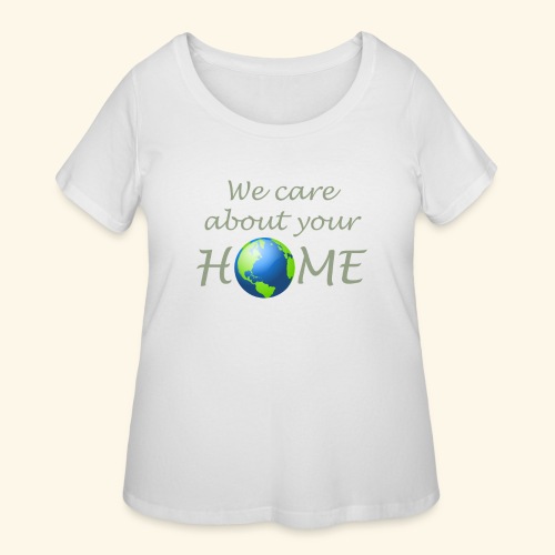 Happy Earth day - Women's Curvy T-Shirt