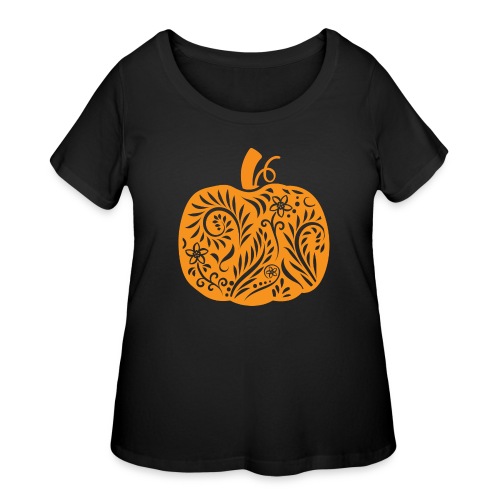 Pasliy Pumpkin Tee Orange - Women's Curvy T-Shirt