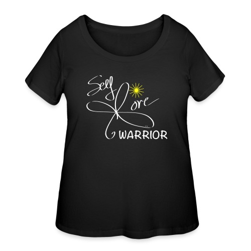 selflove logo white WARRIOR - Women's Curvy T-Shirt