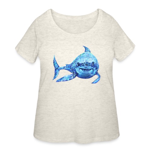 sharp shark - Women's Curvy T-Shirt